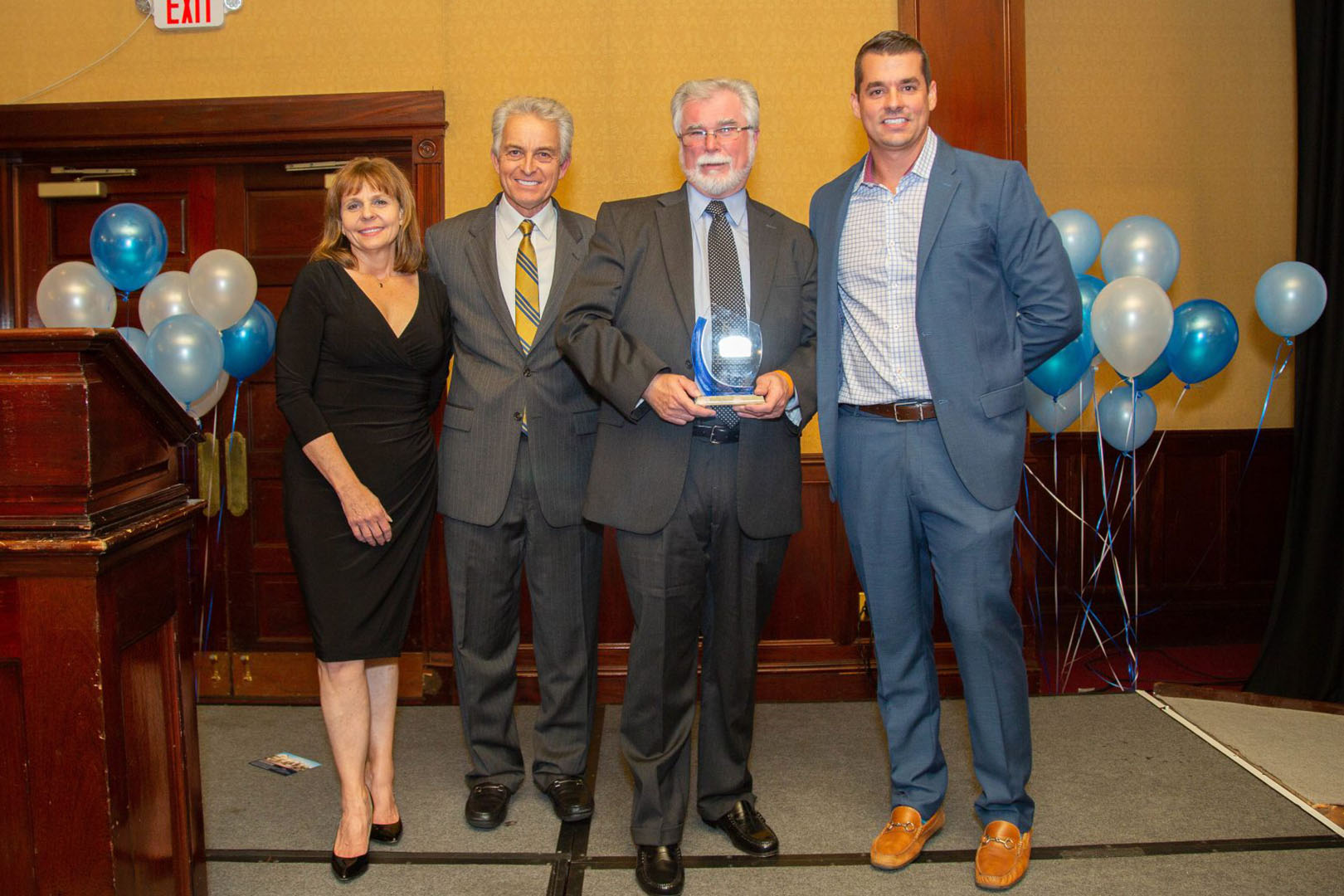 Some of the Chair the Love team accepting a award